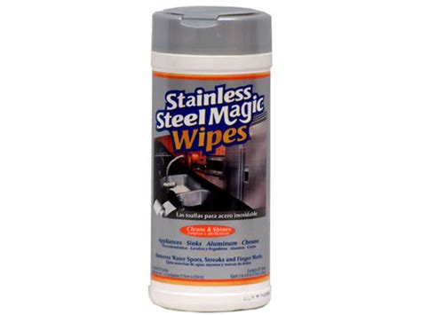 Magical steel cleaning wipes